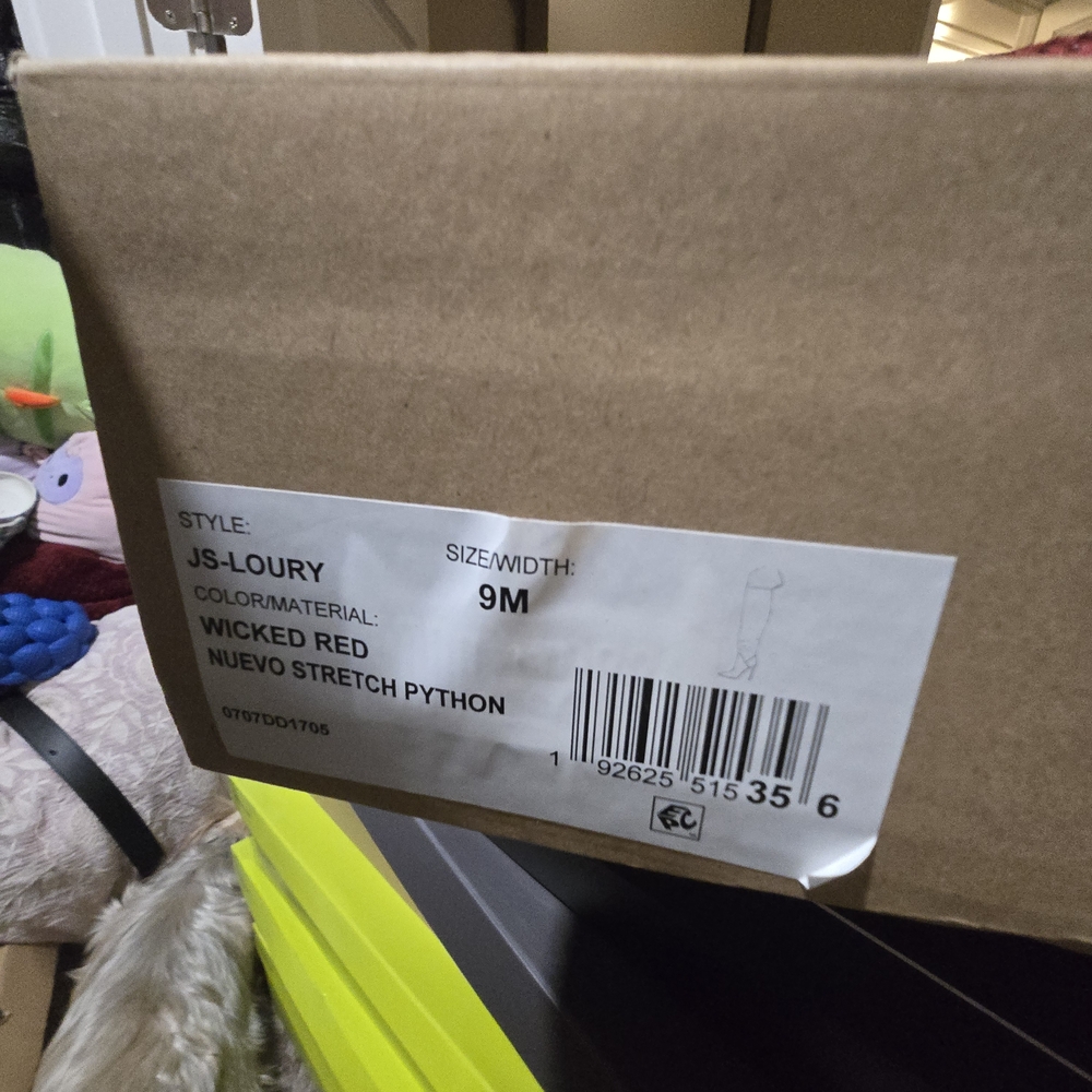 Wicked Red Python Boots 9M - image 1